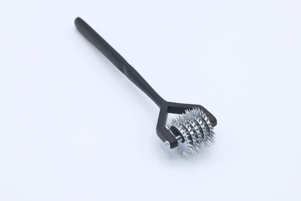5 Head Wartenberg Pinwheel Nerve Tester – Stainless Steel Sensory & Reflex Diagnostic Tool with Black Handle