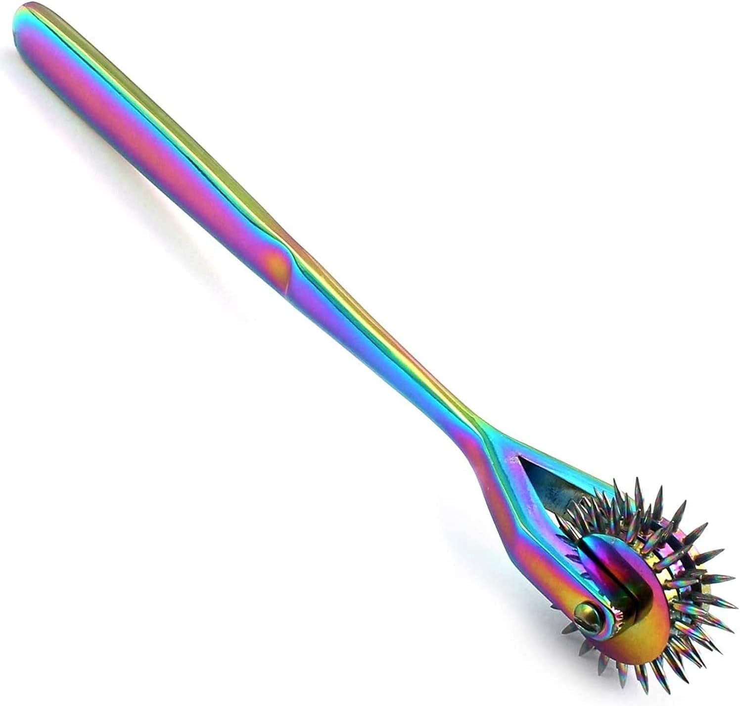 Wartenberg Pinwheel Nerve Tester – 3-Head Stainless Steel Sensory Reflex Tool (Rainbow Finish)
