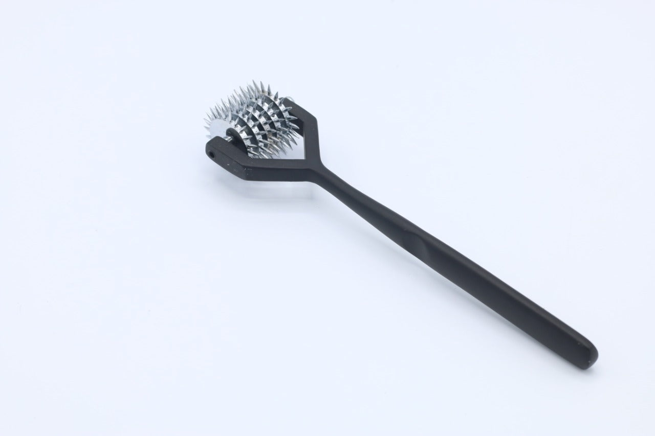 5 Head Wartenberg Pinwheel Nerve Tester – Stainless Steel Sensory & Reflex Diagnostic Tool with Black Handle