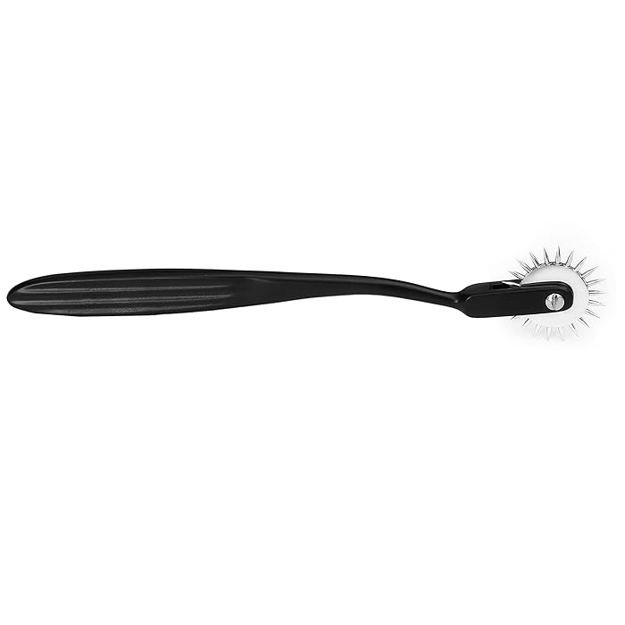 Wartenberg Pinwheel Nerve Tester – Stainless Steel Sensory Reflex Tool with Ergonomic Handle (Black)