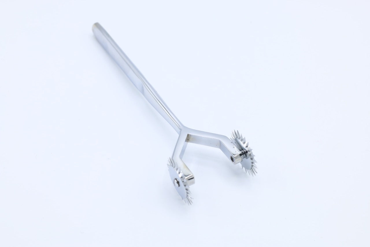 Luxury Dual Wheel Wartenberg Pinwheel – Stainless Steel Sensory Precision Tool