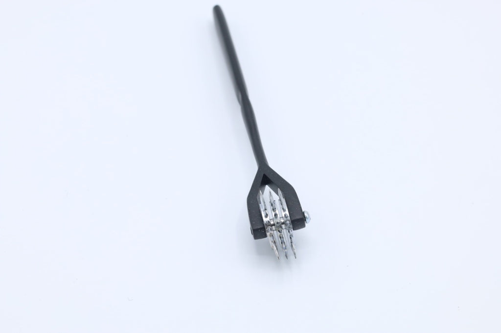 Wartenberg Pinwheel Nerve Tester – 3-Head Stainless Steel Sensory Reflex Tool with Ergonomic Black Handle