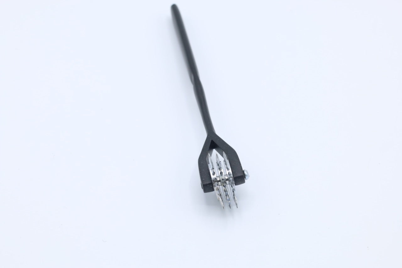 Wartenberg Pinwheel Nerve Tester – 3-Head Stainless Steel Sensory Reflex Tool with Ergonomic Black Handle