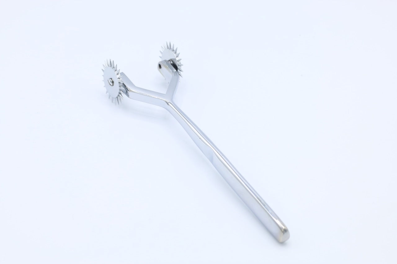 Luxury Dual Wheel Wartenberg Pinwheel – Stainless Steel Sensory Precision Tool