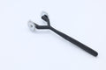 Dual Wheel Wartenberg Pinwheel – Black Handle Stainless Steel Sensory Stimulation Tool