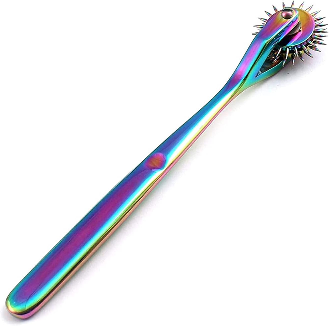 Two Row Multicolor Wartenberg Pinwheel Sensory Tool – Stainless Steel Neurological Testing Wheel
