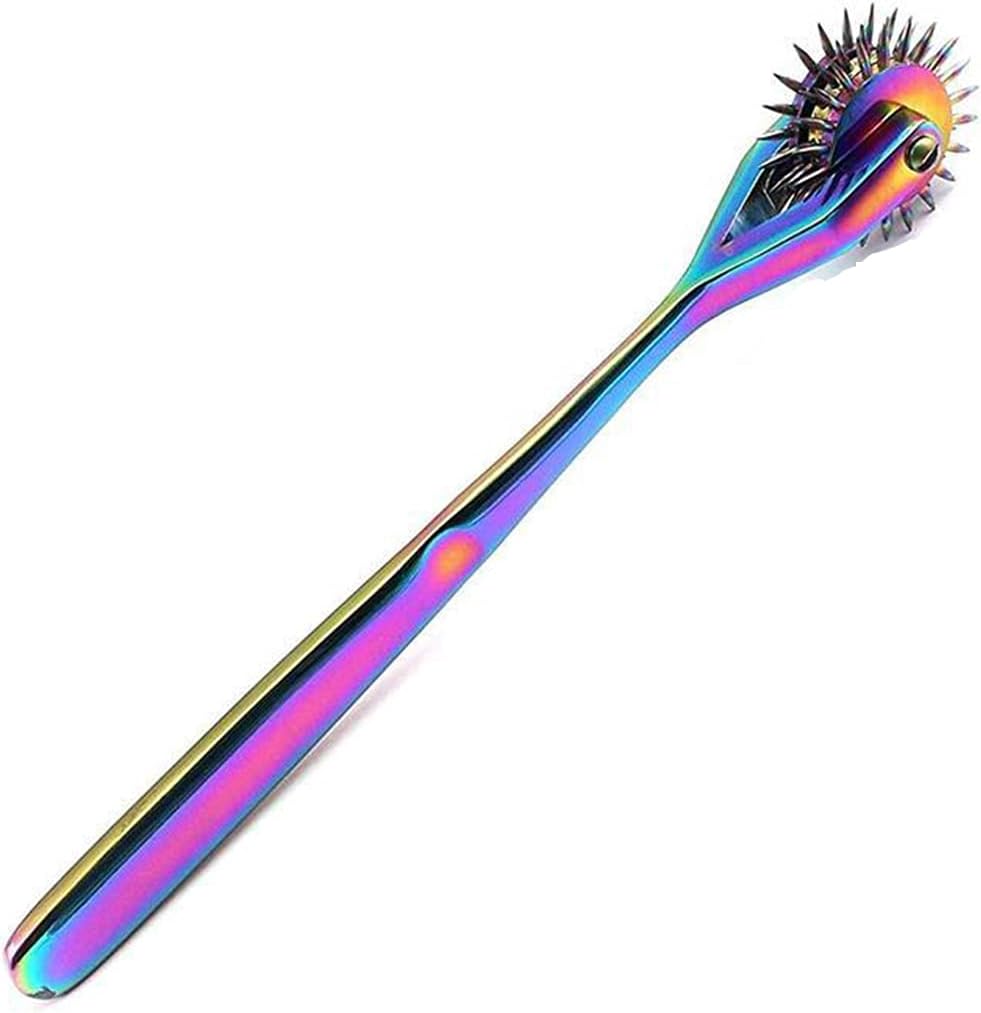 Wartenberg Pinwheel Nerve Tester – 3-Head Stainless Steel Sensory Reflex Tool (Rainbow Finish)