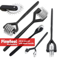 Wartenberg Pinwheel Sensory Roller Set – Multi-Head Stainless Steel Pinwheel with Black Handle
