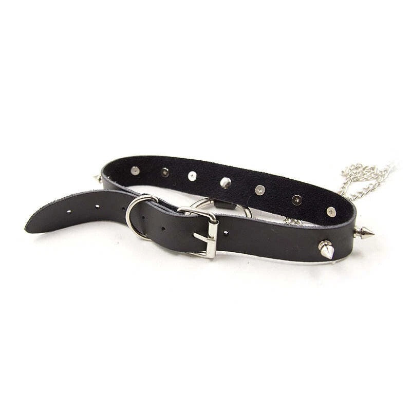 Studded Nipple Covers Collar Spiked Bondage Collar Kinky Nipple Play Couples Kit