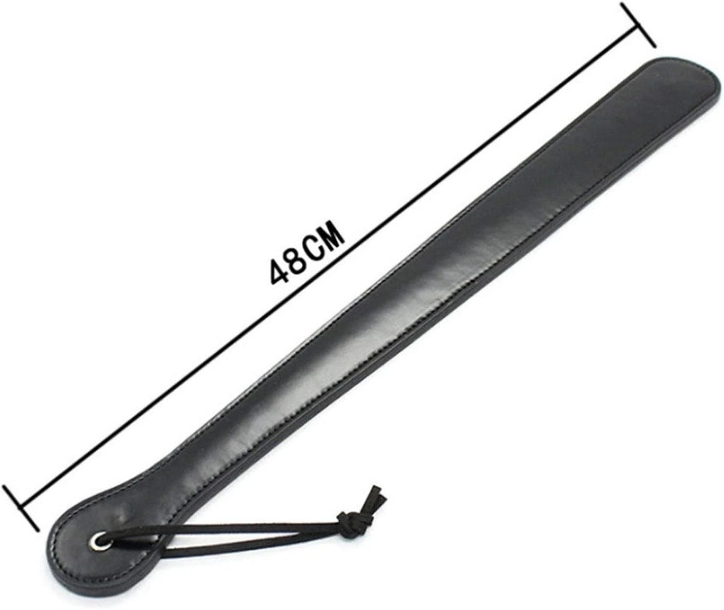 Sensory Craft Premium Black PU Leather Paddle | Classic Leather Slapper