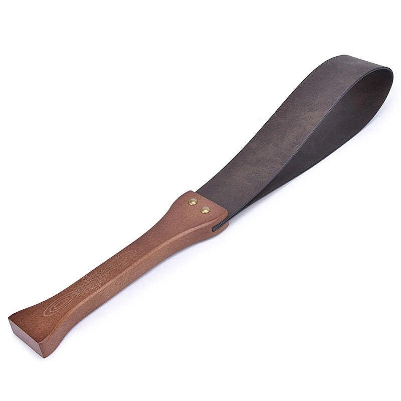 Sensory Craft Premium Leather Strap Paddle | Wooden Handle PU Leather Slapper