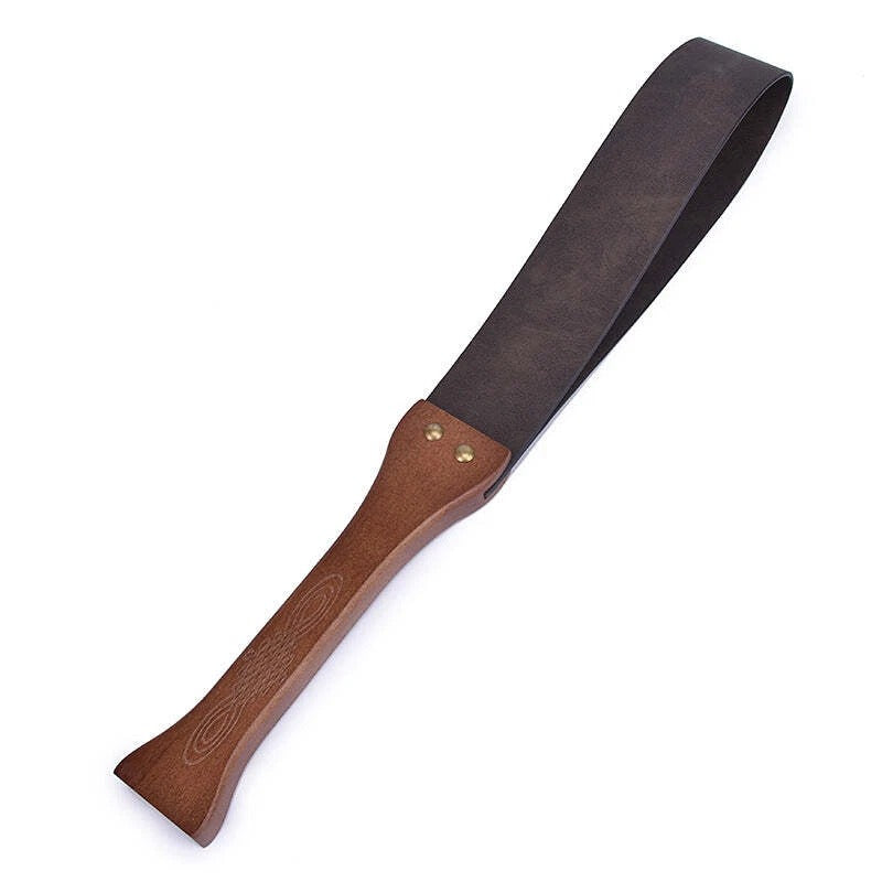 Sensory Craft Premium Leather Strap Paddle | Wooden Handle PU Leather Slapper