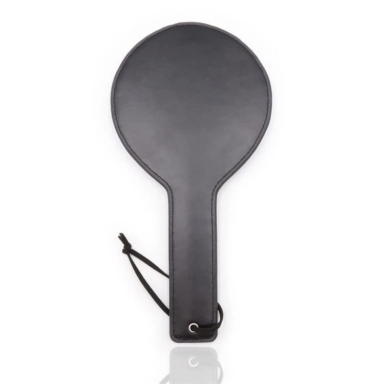 Sensory Craft Studded PU Leather Paddle | Premium Black Faux Leather Paddle