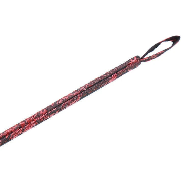 Sensory Craft Gothic Floral PU Leather Paddle | Premium Red & Black Faux Leather Paddle