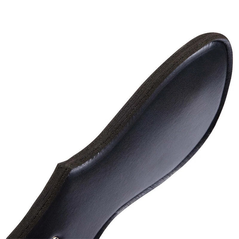Sensory Craft Premium Black PU Leather Paddle | Handcrafted Faux Leather Paddle