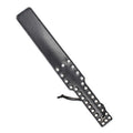 Sensory Craft Studded PU Leather Paddle | Premium Black Faux Leather Slapper