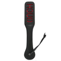 Sensory Craft Premium PU Leather Paddle with Cut-Out Design | Black Faux Leather Paddle
