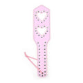 Sensory Craft Pink Heart Cut-Out Studded PU Leather Paddle | Premium Faux Leather Paddle