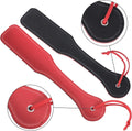 Sensory Craft Premium PU Leather Paddle | Double-Sided Black & Red Faux Leather Paddle