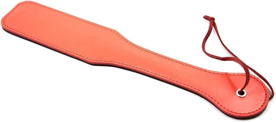 Sensory Craft Premium PU Leather Paddle | Double-Sided Black & Red Faux Leather Paddle