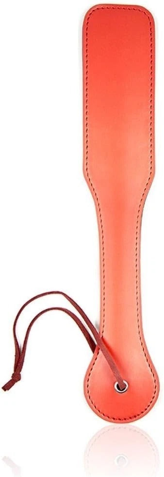 Sensory Craft Premium PU Leather Paddle | Double-Sided Black & Red Faux Leather Paddle