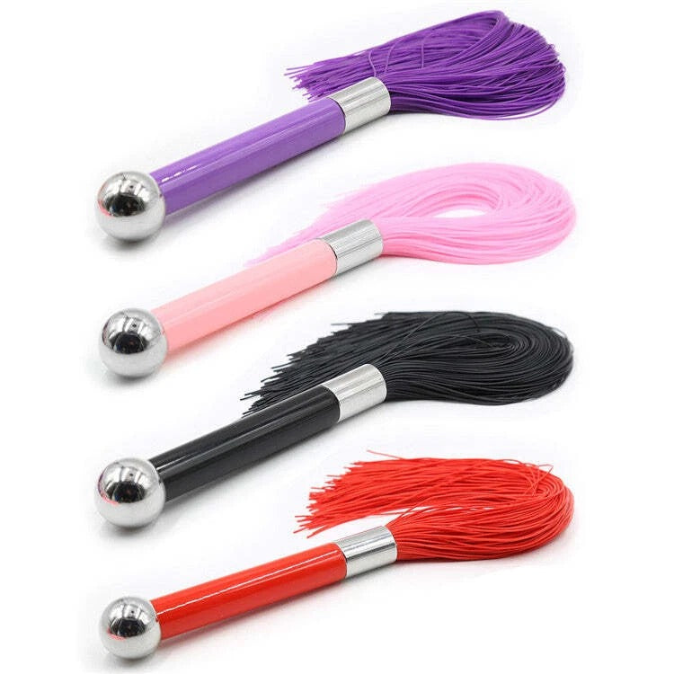 Sensory Craft Silicone Tassel Flogger | Premium Soft Silicone Whip | Multiple Colors